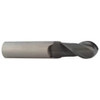 Accupro 1/2" Diam, 1" LOC, 2 Flute Solid Carbide Ball End Mill nACRo Finish, Single End, 4" OAL, 1/2" Shank Diam, Spiral Flute 12179149 - 62917844