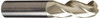 Accupro 16mm Diam, 40mm LOC, 3 Flute Solid Carbide Ball End Mill ZrN Finish, Single End, 100mm OAL, 16mm Shank Diam, Spiral Flute 350MM06299BNC5 - 65848020