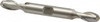 Cleveland 11/32" Diam, 9/16" LOC, 2 Flute High Speed Steel Ball End Mill Uncoated, Double End, 3-1/2" OAL, 3/8" Shank Diam, Spiral Flute C39139 - 87404273