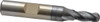 Cleveland 1/4" Diam, 5/8" LOC, 4 Flute High Speed Steel Ball End Mill TiCN Finish, Single End, 2-7/16" OAL, 3/8" Shank Diam, Spiral Flute C33313 - 87409678