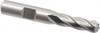Cleveland 5/16" Diam, 3/4" LOC, 4 Flute High Speed Steel Ball End Mill Uncoated, Single End, 2-1/2" OAL, 3/8" Shank Diam, Spiral Flute C33302 - 87409496