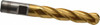 Cleveland 1/2" Diam, 2" LOC, 4 Flute High Speed Steel Ball End Mill TiN Finish, Single End, 4" OAL, 1/2" Shank Diam, Spiral Flute C33329 - 87416798