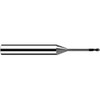 Fraisa 0.5mm Diam, 0.5mm LOC, 2 Flute Solid Carbide Ball End Mill Diaplus Finish, Single End, 57mm OAL, 6mm Shank Diam, Ball Flute B6070050 - 69448801