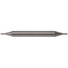 Hertel 5/16" Diam, 3/4" LOC, 4 Flute Solid Carbide Ball End Mill Uncoated, Double End, 3" OAL, 3/8" Shank Diam, Spiral Flute E599924422 - 59909986