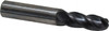 OSG 13/32" Diam, 1" LOC, 4 Flute Solid Carbide Ball End Mill TiAlN Finish, Single End, 2-3/4" OAL, 7/16" Shank Diam, Spiral Flute HP441-4062-BN - 44857241