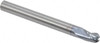RobbJack 1/4" Diam, 5/16" LOC, 3 Flute Solid Carbide Ball End Mill TiCN Finish, Single End, 2-1/2" OAL, 1/4" Shank Diam, Spiral Flute B-300-08-C - 03504636