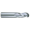 RobbJack 5/16" Diam, 13/16" LOC, 3 Flute Solid Carbide Ball End Mill Uncoated, Single End, 2-1/2" OAL, 5/16" Shank Diam, Spiral Flute B-333-10 - 05085964