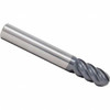 KYOCERA SGS Ball End Mills, Mill Diameter (Inch): 1/4, Mill Diameter (Decimal Inch): 0.2500, Number of Flutes: 5, Length of Cut (Inch): 3/4, Length of Cut (Decimal Inch): 0.7500, Material: Solid Carbide 32500 - 10596062