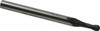 KYOCERA SGS 3/16" Diam, 9/16" LOC, 2 Flute Solid Carbide Ball End Mill AlTiN Finish, Single End, 3" OAL, 1/4" Shank Diam, Spiral Flute 32201 - 80754948