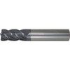 Accupro 1/2" Diam 4 Flute Solid Carbide 0.015" Corner Radius End Mill AlTiN+ Finish, 2-1/2" OAL, 5/8" LOC, 1/2" Shank Diam, 40° Helix, RH Cut, RH Flute, Centercutting 14556424 - 19251925