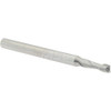 Accupro 3/32" Diam 2 Flute Solid Carbide 0.015" Corner Radius End Mill Uncoated, 1-1/2" OAL, 0.279" LOC, 1/8" Shank Diam, 30° Helix, RH Cut, RH Flute, Centercutting 6503651 - 62755624