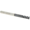 Accupro 1/8" Diam 4 Flute Solid Carbide 0.015" Corner Radius End Mill AlTiN Finish, 1-1/2" OAL, 1/4" LOC, 1/8" Shank Diam, 40° Helix, RH Cut, RH Flute, Centercutting 12182732 - 86800315
