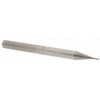 Accupro 0.02" Diam 4 Flute Solid Carbide 0.005" Corner Radius End Mill Uncoated, 1-1/2" OAL, 0.06" LOC, 1/8" Shank Diam, 30° Helix, RH Cut, RH Flute, Centercutting 6503896 - 64541428