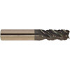 Accupro 1/4" Diam 4 Flute Solid Carbide 0.02" Corner Radius End Mill AlTiCrN Finish, 2-1/2" OAL, 3/4" LOC, 1/4" Shank Diam, 38° Helix, RH Cut, RH Flute, Chipbreaker, Centercutting 6503199 - 42521757