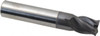Accupro 7/16" Diam 4 Flute Solid Carbide 0.015" Chamfer Width Corner Chamfer End Mill AlTiN Finish, 2-1/2" OAL, 9/16" LOC, 7/16" Shank Diam, Variable° Helix, RH Cut, RH Flute, Centercutting 446TS4375C11 - 82892373