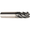 ARCH ATS 3/8" Diam 5 Flute Solid Carbide 0.02" Corner Radius End Mill AlCrN Finish, 2" OAL, 5/8" LOC, 3/8" Shank Diam, Variable° Helix, RH Cut, RH Flute, Centercutting 540-3750-020 - 57469967