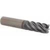 Kennametal 1/2" Diam 6 Flute Solid Carbide 0.03" Corner Radius End Mill AlTiN Finish, 4" OAL, 2" LOC, 1/2" Shank Diam, 38° Helix, RH Cut, RH Flute, Centercutting 5120433 - 33241688