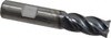 Kennametal 5/8" Diam 4 Flute Solid Carbide 0.02" Chamfer Width Corner Chamfer End Mill AlTiN Finish, 3-1/2" OAL, 1-1/4" LOC, 5/8" Shank Diam, Variable° Helix 4067256 - 86095239