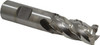Niagara Cutter 3/4" Diam 4 Flute Cobalt 0.03" Chamfer Width Corner Chamfer End Mill Uncoated, 4-1/2" OAL, 2-1/4" LOC, 3/4" Shank Diam, RH Cut, RH Flute, Centercutting 17013175 - 91350488