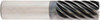 Niagara Cutter 3/4" Diam 9 Flute Solid Carbide 0.01" Chamfer Width Corner Chamfer End Mill AlTiN Finish, 6" OAL, 3-1/4" LOC, 3/4" Shank Diam, 38° Helix, RH Cut, RH Flute 17002367 - 43072032