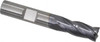 RobbJack 3/8" Diam 4 Flute Solid Carbide 0.005 to 0.007" Chamfer Width Corner Chamfer End Mill AlTiN Finish, 2-1/2" OAL, 7/8" LOC, 3/8" Shank Diam, 30° Helix, RH Cut, RH Flute, Centercutting ST-434-12-A - 03516127