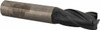 KYOCERA SGS 12mm Diam 4 Flute Solid Carbide 1.5mm Corner Radius End Mill AlTiN Finish, 2-61/64" OAL, 0.984" LOC, 12mm Shank Diam, 30° Helix, RH Cut, RH Flute, Centercutting 40031 - 40242646