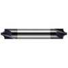 Harvey Tool 1/64" Radius, 1/8" Diam, 2 Flute Solid Carbide Corner Rounding End Mill Double End, AlTiN Finish, 1-1/2" OAL, 1/8" Shank Diam 46015-C3 - 75808345