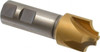 Hertel 5/16" Radius, 1-1/8" Diam, 4 Flute Cobalt Corner Rounding End Mill Single End, TiN Finish, 3-1/2" OAL, 7/8" Shank Diam 23092 - 79563029