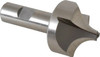 Hertel 3/4" Radius, 1-7/8" Diam, 3 Flute High Speed Steel Corner Rounding End Mill Single End, Uncoated, 3-3/4" OAL, 3/4" Shank Diam 12746 - 79573135