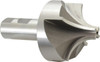 KEO 1" Radius, 2-3/4" Diam, 4 Flute High Speed Steel Corner Rounding End Mill Single End, Uncoated, 4-3/4" OAL, 1" Shank Diam 14398 - 33018847