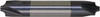 PROMAX Tools 0.025" Radius, 3/16" Diam, 4 Flute Solid Carbide Corner Rounding End Mill Double End, AlTiN Finish, 2" OAL, 3/16" Shank Diam 139-01234 - 68529254