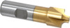 Value Collection 3/16" Radius, 7/8" Diam, 4 Flute High Speed Steel Corner Rounding End Mill Single End, TiN Finish, 3-1/8" OAL, 3/4" Shank Diam 183-6130 - 05208475