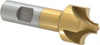 Value Collection 3/8" Radius, 1-1/4" Diam, 4 Flute High Speed Steel Corner Rounding End Mill Single End, TiN Finish, 3-1/2" OAL, 3/4" Shank Diam 183-6783 - 05208699