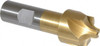Value Collection 11/32" Radius, 1-1/8" Diam, 4 Flute High Speed Steel Corner Rounding End Mill Single End, TiN Finish, 3-1/2" OAL, 3/4" Shank Diam 183-6775 - 05208673