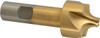 Value Collection 7/16" Radius, 1-3/8" Diam, 4 Flute High Speed Steel Corner Rounding End Mill Single End, TiN Finish, 3-3/4" OAL, 3/4" Shank Diam 183-6825 - 05208723