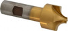Value Collection 13/32" Radius, 1-1/4" Diam, 4 Flute High Speed Steel Corner Rounding End Mill Single End, TiN Finish, 3-1/2" OAL, 3/4" Shank Diam 183-6262 - 05208715