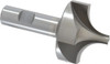 Value Collection 13/16" Radius, 2-1/4" Diam, 4 Flute High Speed Steel Corner Rounding End Mill Single End, Uncoated, 4-1/8" OAL, 3/4" Shank Diam 182-6510 - 01826510