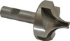 Value Collection 27/32" Radius, 2-1/2" Diam, 4 Flute High Speed Steel Corner Rounding End Mill Single End, Uncoated, 4-1/2" OAL, 3/4" Shank Diam 182-6536 - 01826536