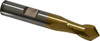 Cleveland 3/8" Diam, 9/16" LOC, 2 Flute, 90° Point Angle, High Speed Steel Drill Mill TiN Finish, 2-5/16" OAL, 3/8" Shank Diam C40508 - 87406252