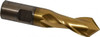 Cleveland 3/4" Diam, 1-5/16" LOC, 2 Flute, 90° Point Angle, High Speed Steel Drill Mill TiN Finish, 3-9/16" OAL, 3/4" Shank Diam C40514 - 87406351