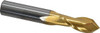 Melin Tool 3/8" Diam, 1" LOC, 2 Flute, 90° Point Angle, Solid Carbide Drill Mill TiN Finish, 2-1/2" OAL, 3/8" Shank Diam 26087 - 01319623
