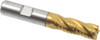 Hertel 1/2" Diam 4-Flute Cobalt Square Roughing & Finishing End Mill TiN Finish, 1-1/4" LOC, 3-1/4" OAL, 1/2" Shank Diam, Chipbreaker 25508 - 89333132