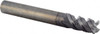 Iscar 0.312" Diam 4-Flute 45° Solid Carbide 0.012" Chamfer Length Corner Chamfer Roughing & Finishing End Mill TiCN Finish, 5/8" LOC, 2-1/2" OAL, 5/16" Shank Diam, Chipbreaker 5622688 - 91157412
