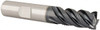 Iscar 1/2" Diam 4-Flute 45° Solid Carbide 0.016" Chamfer Length Corner Chamfer Roughing & Finishing End Mill TiAlN Finish, 1" LOC, 3" OAL, 1/2" Shank Diam, Chipbreaker 5622230 - 60565496