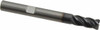 Kennametal 6mm Diam 4-Flute 38° Solid Carbide 0.04" Chamfer Length Corner Chamfer Roughing & Finishing End Mill AlTiN Finish, 13mm LOC, 57mm OAL, 6mm Shank Diam, Chipbreaker, Series F4AS 4046268 - 44193522