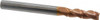 PROMAX Tools 3/16" Diam 3-Flute 35° Solid Carbide 0.01" Corner Radius Roughing & Finishing End Mill TiCN Finish, 5/8" LOC, 2" OAL, 3/16" Shank Diam, Chipbreaker, Series 117 117-01212 - 75891366