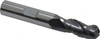 PROMAX Tools 3/8" Diam 3-Flute 35° Solid Carbide Ball Roughing & Finishing End Mill AlTiN Finish, 7/8" LOC, 2-1/2" OAL, 3/8" Shank Diam, Chipbreaker, Regular Length, Series 122 122-02414 - 07003148