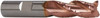 PROMAX Tools 1/2" Diam 3-Flute 35° Solid Carbide 0.02" Corner Radius Roughing & Finishing End Mill TiCN Finish, 1-1/4" LOC, 3" OAL, 1/2" Shank Diam, Chipbreaker, Series 117 117-03212 - 75891457