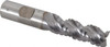Cleveland 5/8" Diam, Coarse Pitch, 1-5/8" LOC, 3 Flute Powdered Metal Corner Radius Roughing End Mill TiCN Finish, 3-3/4" OAL, 5/8" Shank Diam, Single End, Centercutting, 42° Helix C40017 - 87452751