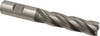 Hertel 3/4" Diam, Fine Pitch, 3" LOC, 4 Flute Cobalt Roughing Square End Mill Uncoated, 5-1/4" OAL, 3/4" Shank Diam, Single End, 30° Helix 06822332 - 06822332